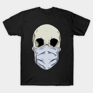 Skull Wearing Mask T-Shirt